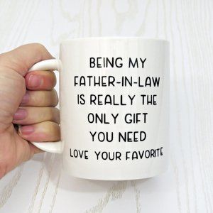 Being My Father In Law Coffee Mug - Father In Law Birthday Gift - Gift For Him -